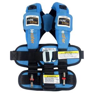 lot 5678 image: RideSafer Gen 5 Vest Child Car Seat Extra Large Blue  Retail $229