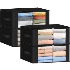 lot 5692 image: Fab Totes Foldable Under Bed Storage Containers 35L 6 Pack