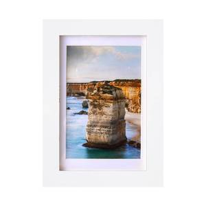 lot 5702 image: Wyooxoo Solid Wood 8x10 Picture Frame White 5x7 With Mat or 8x10 Without Mat