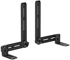 lot 5726 image: HCMOUNTING Soundbar Mount Under & Above TV Up to 20 lb