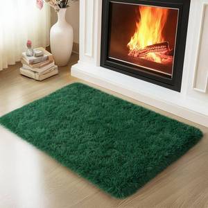 lot 5743 image: Mugorn Small Shag Area Rug 2x3 Non-Slip Solid Color