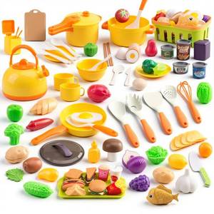 lot 5757 image: Bruvoalon Pretend Play Kitchen Accessories Set 118 Piece Ages 3