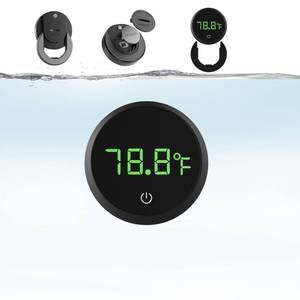 lot 6163 image: Carefree Fish Digital Aquarium Thermometer 32-140°F Replaceable CR2032 Battery