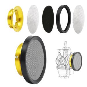 lot 6179 image: ZSDTRP Carburetor Velocity Stack Air Filter Cleaner 50mm Aluminum PWK21-30mm