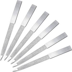lot 6180 image: Mudder 6 Pcs Diamond Nail File Set Stainless Steel 5 Inch