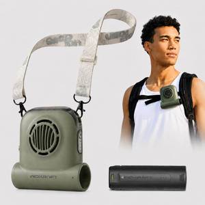 lot 6181 image: InoKraft Wearable Waist Fan with 4Ah Swappable Rechargeable Battery