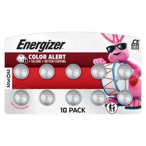 lot 6188 image: Energizer CR2032 Lithium Coin Batteries 3V 10 Pack
