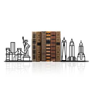 lot 6210 image: Slagindeco Metal New York City Skyline Bookends, 8.66 x 1.18 x 5.12 In