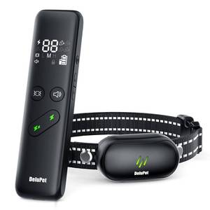 lot 6252 image: Delupet Dog Training Shock Collar with Remote 4-Channel