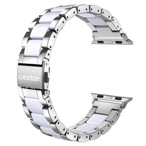 lot 6285 image: Wearlizer Stainless Steel and Resin Watch Band for Apple Watch