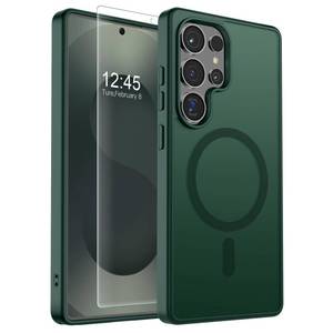 lot 6293 image: SUPFINE Magnetic Matte Case for Samsung Galaxy S25 Ultra - Forest Green