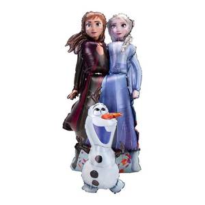 lot 6320 image: Amscan 4039201 Airwalker Foil Balloon Frozen 2 Elsa Anna Olaf