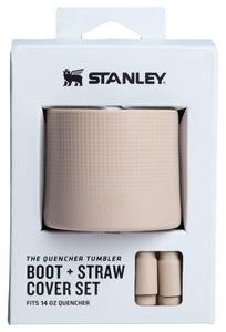 lot 6321 image: Stanley Quencher Silicone Boot and Straw Cover Set, Sand