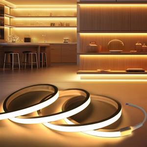 lot 6352 image: VOEWT Neon LED Strip Lights Warm White 3000K 9.8ft 12V