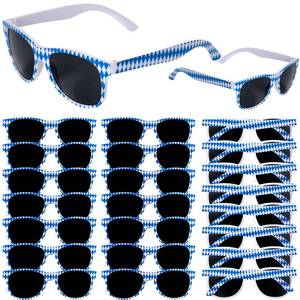 lot 6364 image: CHUNNIN Oktoberfest Sunglasses 16 Pack Blue and White Plaid