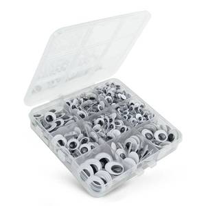 lot 6381 image: FKEYTO Self-Adhesive Wiggle Googly Eyes 520 Pcs 0.24-0.59 Inch
