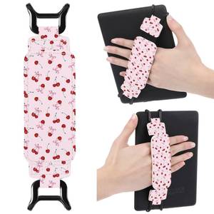 lot 6383 image: Hand Strap Finger Grip for 6-7.5 E-Reader Pink Cherry Bow