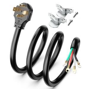 lot 6384 image: TOPDC 4 Prong Dryer Cord 5FT 30A NEMA 14-30P Pure Copper