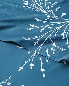 lot 7571 image: CGK Unlimited Floral Sheet Set Split King 5 Piece Sea Spray