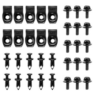 lot 8115 image: GOOACC GRC-70 35 Pcs Engine Splash Shield Retainer Clip & Bolt Kit, Black