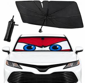lot 8129 image: Car Windshield Sun Shade Umbrella 57x31 Inch Midsize Sedan SUV