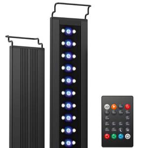 lot 8144 image: Nicrew LED Aquarium Light, 12-18 in, Model C10