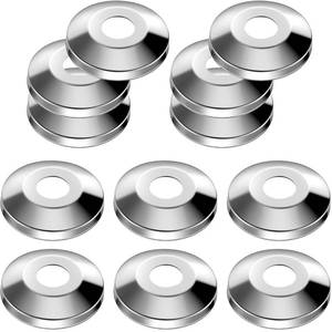 lot 10316 image: Honoson 12 Pieces 12 Inch Escutcheon Plates 304 Stainless Steel