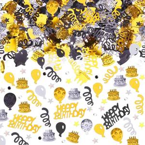 lot 10318 image: WILLBOND 3000 Pcs Birthday Confetti Metallic Foil Party Decorations,None