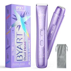 lot 10319 image: BYART 2-in-1 Dual Head Bikini Trimmer for Women, Electric Razors, Gifts