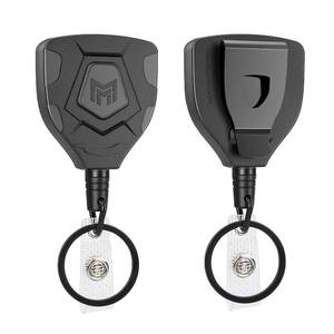 lot 10328 image: MNGARISTA Heavy Duty Retractable Badge Reel, 8 oz 31.5 Keychain, 2 Pack