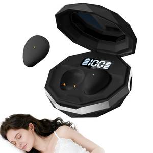 lot 10334 image: sunvito Sleep Earbuds for Side Sleepers, Mini Invisible Wireless Bluetooth 6.0 Micro Sleep Headphones, Hidden Earbuds with LED Screen for Small Ears Sleeping Working, Exercise, Hiking(Black)