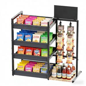 lot 13362 image: DEMEGA 4-Tier Snack Organizer Rack with 20 Clips and Message Board