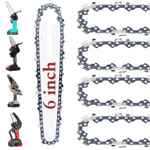 lot 14147 image: Gopbod 5 Pack 6 Inch Mini Chainsaw Chain 37DL 14LP .043 Replacement