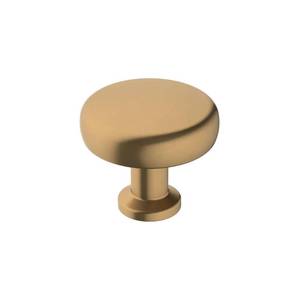 lot 14164 image: Amerock Round Factor Cabinet Knob Champagne Bronze 1-14 Inch