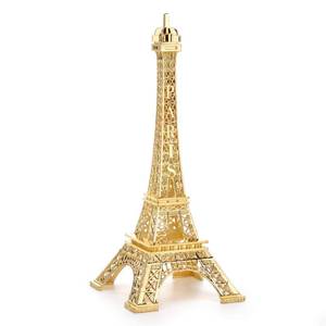 lot 14170 image: ESHATO Gold Metal Eiffel Tower Statue 10 Inch Decorative Figurine