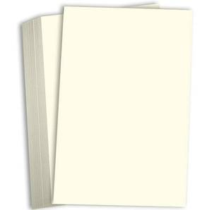 lot 18309 image: Hamilco Cream Cardstock 11x17 80lb Cover 25 Pack