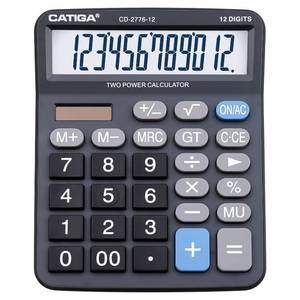 lot 18312 image: CATIGA Desktop Calculator 12-Digit 5-Inch LCD Display CD-2776
