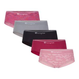 lot 18345 image: Champion Womens Seamless High-Cut Full Coverage Briefs 5 Pack, Med