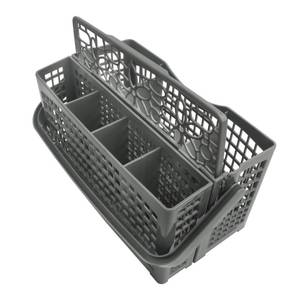 lot 19804 image: YLTKJ Dishwasher Silverware Cutlery Basket 7 Compartments Gray Detachable