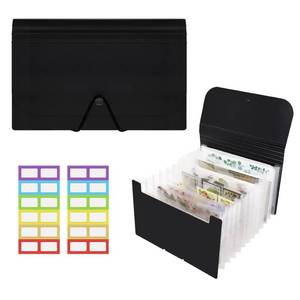 lot 20125 image: ATCYMI Sticker Storage Organizer Binder A6 13-Pocket Expandable Black