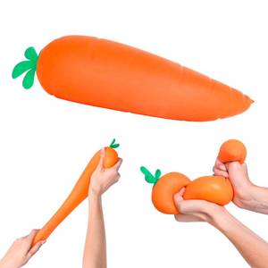 lot 20131 image: Sunny Days Entertainment Jumbo Squishy Carrot 11.5 Inch Stress Relief Toy