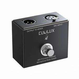 lot 20138 image: Cubilux Footswitch Mic Mute Switch XLR 48V Condenser MMX-3