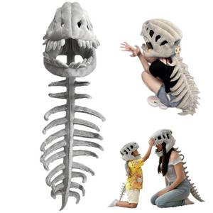 lot 20353 image: Generic Dinosaur Skeleton Costume Spinosaurus Skull Mask 29.5in