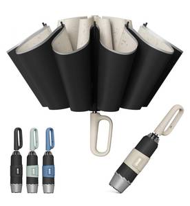 lot 20366 image: QWB Inverted Umbrella Auto Open Close Windproof Compact Travel