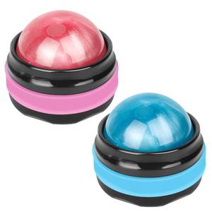 lot 20391 image: Coolrunner Massage Ball Handheld Roller Massager 2-Pack BluePink