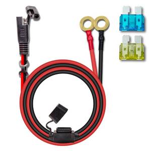 lot 20407 image: BFXM SAE Connector Extension Cable 10AWG 2FT with 15A and 20A Fuse