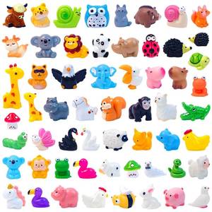 lot 20408 image: Feivando 60 Pcs Mini Resin Animal Figurines Miniature Set