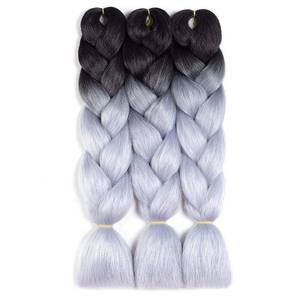 lot 20415 image: RN Beauty Ombre Synthetic Braiding Hair 3 Bundles 24 Inch Jumbo Braids