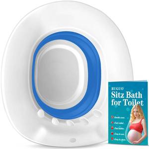 lot 20416 image: RuGuo Sitz Bath for Toilet Seat Foldable Portable Bidet Basin Blue