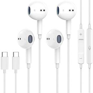 lot 20417 image: Solodate Lab USB C Wired Earbuds with Mic & Remote, 1 Meter